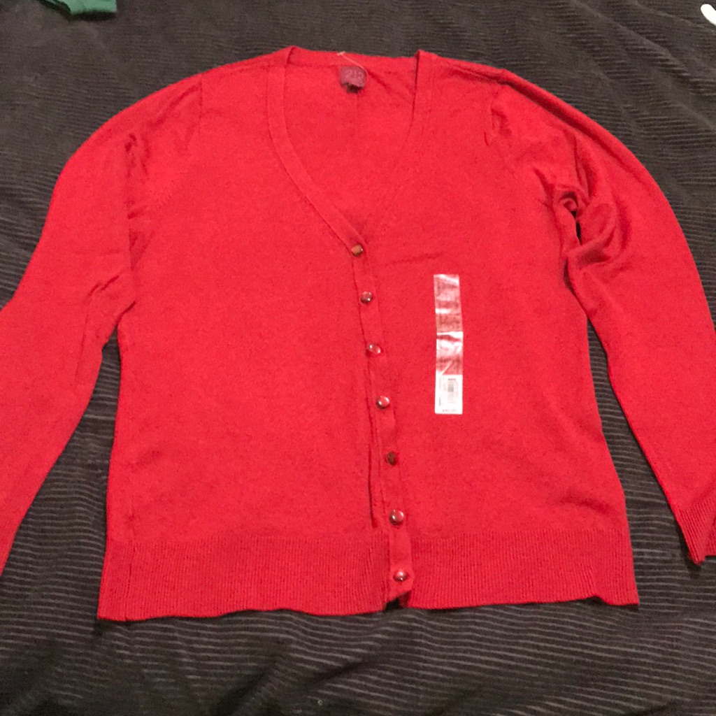 Brand New Red Cardigan Brand New Red Cardigan